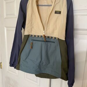 L.L. Bean Colorblock Pullover Jacket